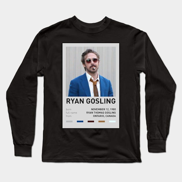 Ryan Gosling Long Sleeve T-Shirt by sinluz